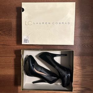 Lauren Conrad heels, black, size 8